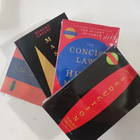 4 Books Set By Robert Greene The Concise 48 Laws Of Power; The Concise Laws of Human Nature; The Art