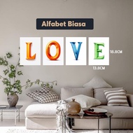 Wall Decor Alphabet Decorative Wall Display 13.8 x 18.8cm - Fuarto Surabaya