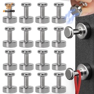 2 Pcs/ Set Mini Round Magnet Suction Metal Hook Portable Fridge Door Mounted Towel Sponge Hanging Rack Home Keys Small Item Storage Hooks
