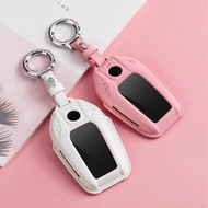 Leather Protector Car LED Display Key Case Cover Shell For BMW 5 7 Series X3 X4 X5 X7 G30 G31 G11 G1