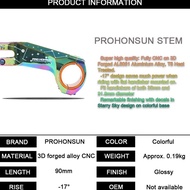 ProHonsun - Stem Stang Sepeda Balap / Mtb 17 Derajat Ultra Ringan 90mm