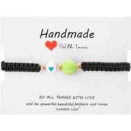 Caiyao Sports Ball Braided Bracelets Handmade Ball Adjustable Bracelet Football Soccer Tennis Volley