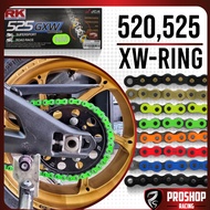 💥โซ่ RK 525 ยาว 120 ข้อ XW-Ring 8 สี