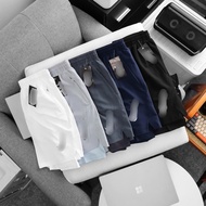 50KG-90KG (WITH VIDEO CUSTOMERS CLICK QA TO SEE NHA) 2-Layer Sports Shorts N_ Running line made of l