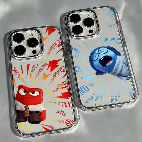 New Cute cartoon Inside Out 2 Phone Case For iPhone 17 16e 16 15 14 13 12 11 mini Pro Max X XSMAX 8 