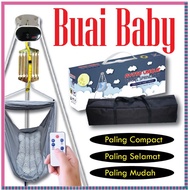 Buaian TRAVEL SET COMPACT baby Cradle buai baby SPRING COT BABY TRAVEL WITH MESIN or MANUAL Tripod
