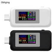 BLING Current Voltage Monitor Power Meter KWS-1902C Type-C USB Tester 0-5A 4-30V Color Display for C