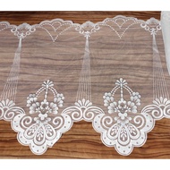 430MM Vintage Design Embroidery Border Lace Trim Wedding Sewing Fabric DIY Baju Kurung Kain Renda Kahwin Borong [1 Yard]