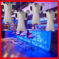 Halloween atmosphere decoration ghost pendant outdoor indoor ghost festival decoration white ghost p