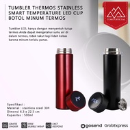 TUMBLER THERMOS STAINLESS SMART TEMPERATURE LED CUP BOTOL MINUM TERMOS