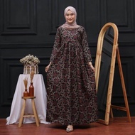 Gamis batik kombinasi modern murah banget