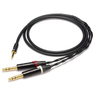 ▶■ สายสตูดิโอมืออาชีพ Mogami 2534จากญี่ปุ่น | สายสัญญาณเสียงแจ็ค4.4มม. ถึง2 * TRS 6.35มม. สายสมดุลสั