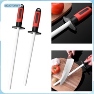 [mojotorw7] Ceramic Honing Rod Non Slip Handle Ceramic Rod Sharpening Rod Sharpening Tool for Chef K