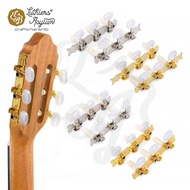 [Thai Stock Fast Delivery ️] Set Of 2 Classic Guitar Knobs Left-Right 2 Types Of Metal Plates A-B 2 