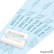 555paperplusสายคาดกระดาษ2.2x31.3 ซม.(50เส้น) (ไม่ใช่สติ๊กเกอร์) BP01 สายคาดกล่องขนม สายคาดตกแต่งกล่อ