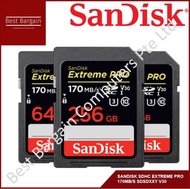 Best Bargain -  SANDISK SDHC EXTREME PRO 170MB/S SDSDXXY V30