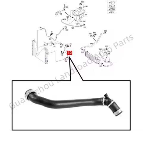 2115017782 Engine Radiator Coolant Hose For Mercedes-Benz W211 2005-2006 E350 M272 W211 2005-2008 E2