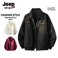 JEEP SPIRIT Men's Casual Jacket, Outdoor Workwear Jacket, Flight Jacket