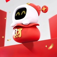 【Official Authentic】AI Caishen Smart Voice Car Robot Ornament | Electronic Pet with Big Model & Emoj