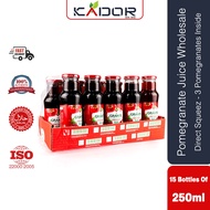 Pomegranate juice Grante - Jus Delima Asli - 250ml - 15bottles -  100% Natural