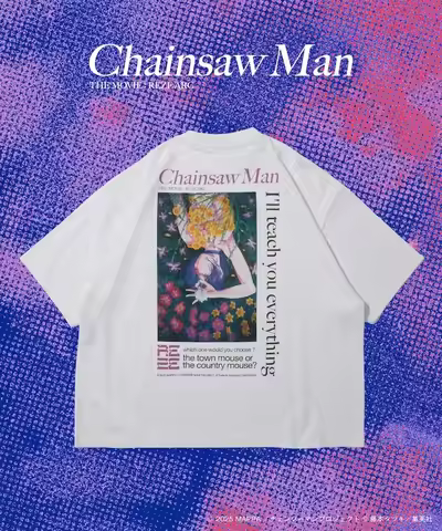 Harajuku Trend Raze Graphic t shirts Chainsaw Man Anime Oversized Streetwear Cotton T Shirt Tops Tee