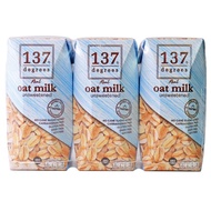 137 degrees Oat Milk Unsweetened (3x180ml)