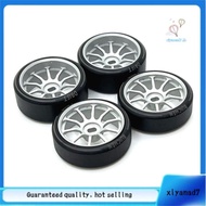 [xiyanad7.th]4Pcs Hard Plastic Drift Tire Tyre Metal Wheel Rim for 284131 K969 K989 P929 Mini-Z 1/28