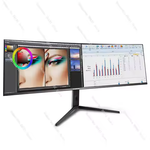 49 Inch Ultrawide Curved Monitor 5K, 32:9 IPS E-Sports Display, 4K 144Hz High Refresh Rate