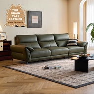 [LINSY] Kansas Leather 4 Seaters Sofa (2.97m)