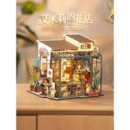 Rolife rolife Emily Flower Shop DIY Handmade House Miniature Model Art House Assembled House Buildin