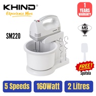 KHIND STAND MIXER SM220 2.0 LITRES | MHM-502 2.5 LITRES | PENGADUN KEK