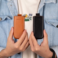 Hand-stitched leather phone case for Nokia 8800, HULMAC brand, 100% genuine cow leather - HM-501