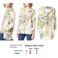 BAMBOO PRINT SHIRT. Made in China - FASHIONme FACTORY OUTLET BRANDED