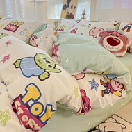 迪士尼兒童床上四件水洗棉夏季冰絲床品卡通被床單宿舍三件