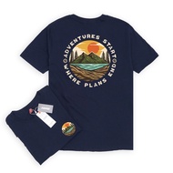 Zirdigo Kaos Distro Adventure Start debe Short Sleeve Print Quality Men's Clothing