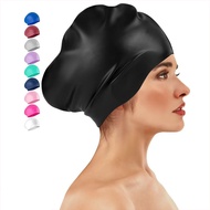 Silicone Big Head Swimming Cap Long Hair Dirty Braids Big Mac Oversized Swimming Cap Big Swimming Ca