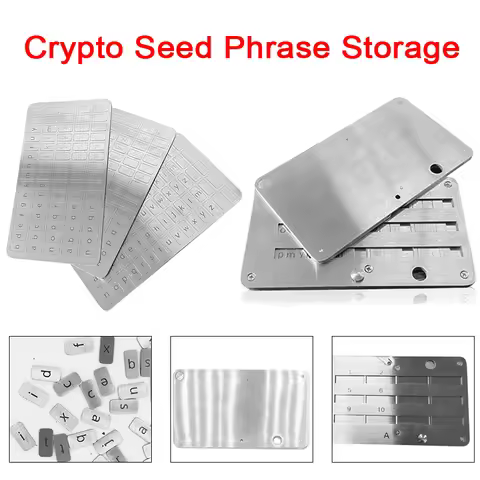 Wallet Cold Wallet Crypto Seed Phrase Storage Mechanical Code Recorder Private Key Recovery Cold Sto