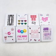 IVENJTWICEGidleBlackPinkaespaitzy铁盒12*9*4cm收纳盒KUAN416
