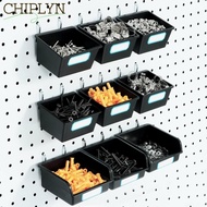 CHIPLYN Pegboard Hooks, PP Pegboard Bins, Pegboard Box