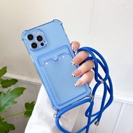 Casing Lanyard Card Slot Iphone 13 13 PRO MAX Card holder case There is a card holder