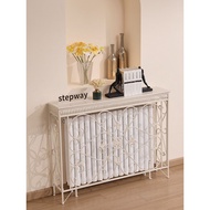 Entrance Entrance Door Entrance Table Radiator Above Decoration Cover Shelf Light Luxury Cream Style