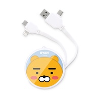 (Premium Series) ของแท้100% KAKAO Friends PD สายชาร์จเร็ว USB ยืดหดได้ Type-C ถึง Lightning Type-C ไ