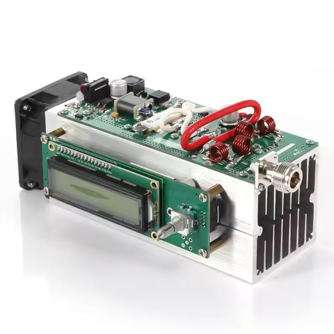 120W Adjustable 87.5-108MHz FM Transmitter Radio Station Ham Full Protection Design Support SD Card 