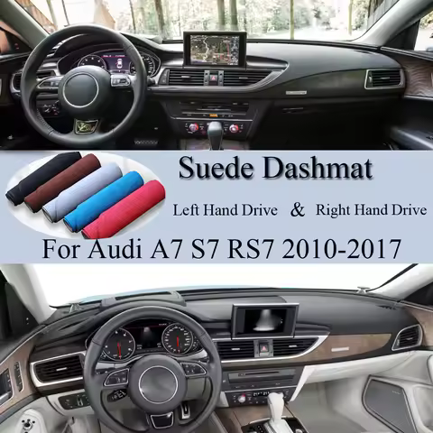 4G8 S7 RS7 -line Suede Leather Dash Mat Dashboard Cover Pad Sunshade Dashmat Carpet Car Accessories 