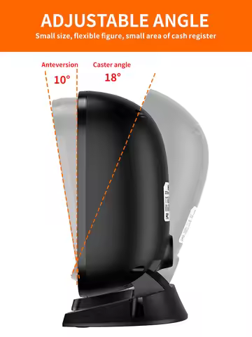 Desktop Barcode Scanner 1D 2D QR Code Omnidirectional High-performance Auto Sense Data Matrix Bar co
