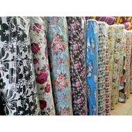 kain langsir heavy cotton fabric English style kain craft kain kraf tangan