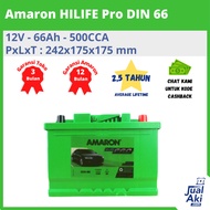 Aki Mobil Din 66 55559 Amaron Aki Kering 12V / 66Ah