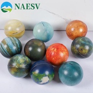 NAESV Space Planets Ball, Galaxy Slow Rebound Solar System Planet Balls, Solar Ball 6.3cm Foam Soft 