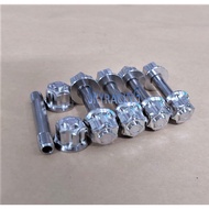 Stainless steel fork stem and 2 Salaya stainless steel rivets for Winner, Winner X, Ex10, Ex11, Ex15