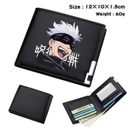Cj Anime Wallet Cartoon Two-Flold Wallet Jujutsu Kaisen Wallet Card Holder Student Wallet